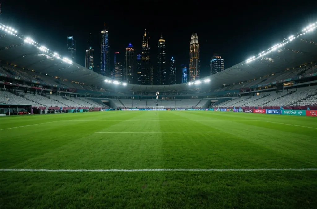 2026世界杯开幕城市与球场的现代化夜景